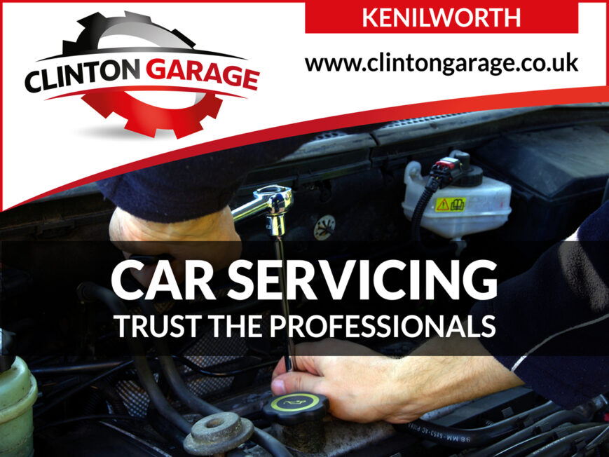 Car servicing advertising image for clinton garage